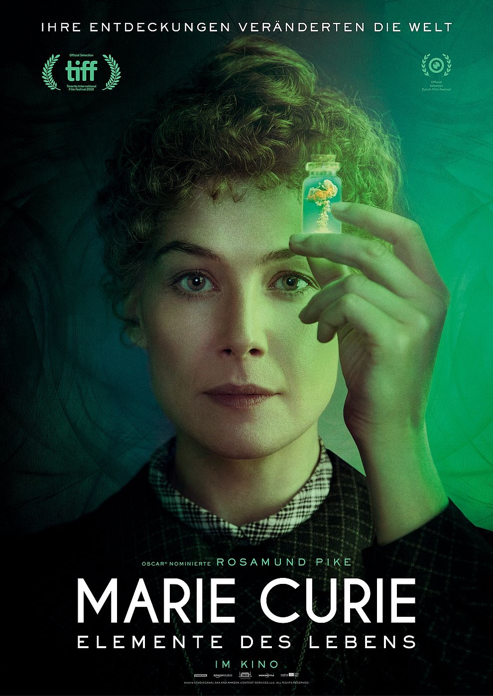 Filmplakat zu Marie Curie - Elemente des Lebens