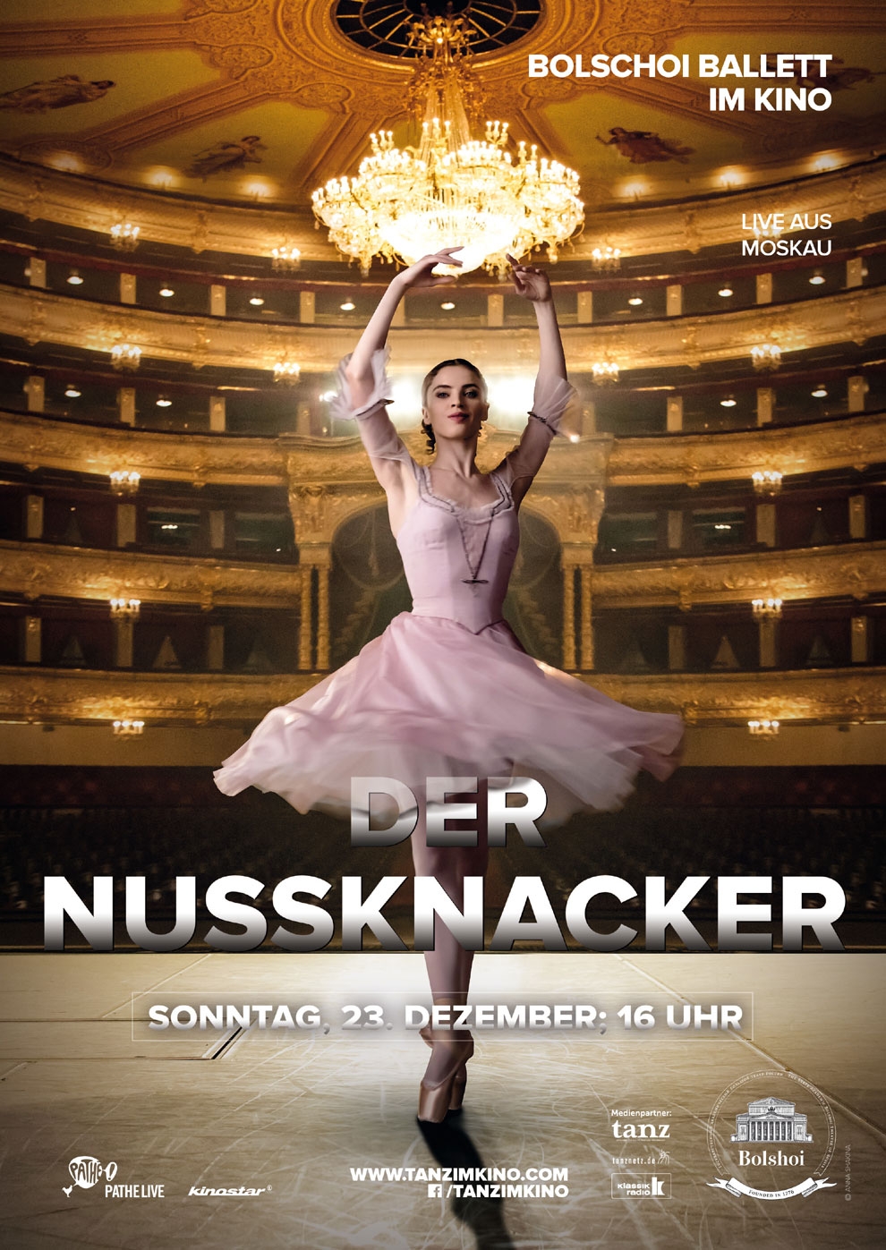 Filmplakat zu Bolshoi Ballet: Der Nussknacker (Recorded 2018)