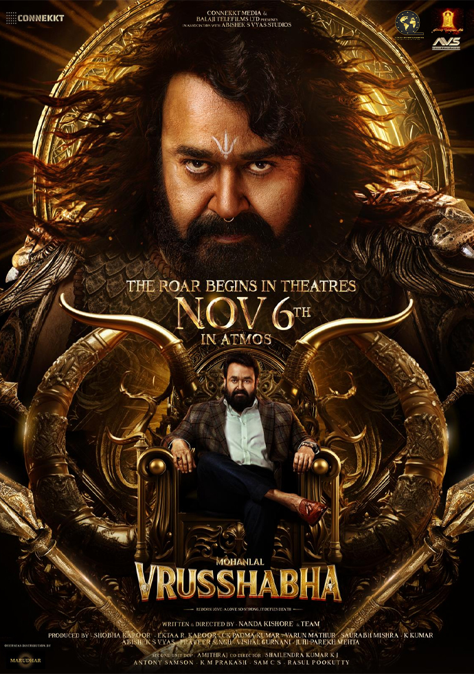 Filmplakat zu Vrusshabha (Malayalam)