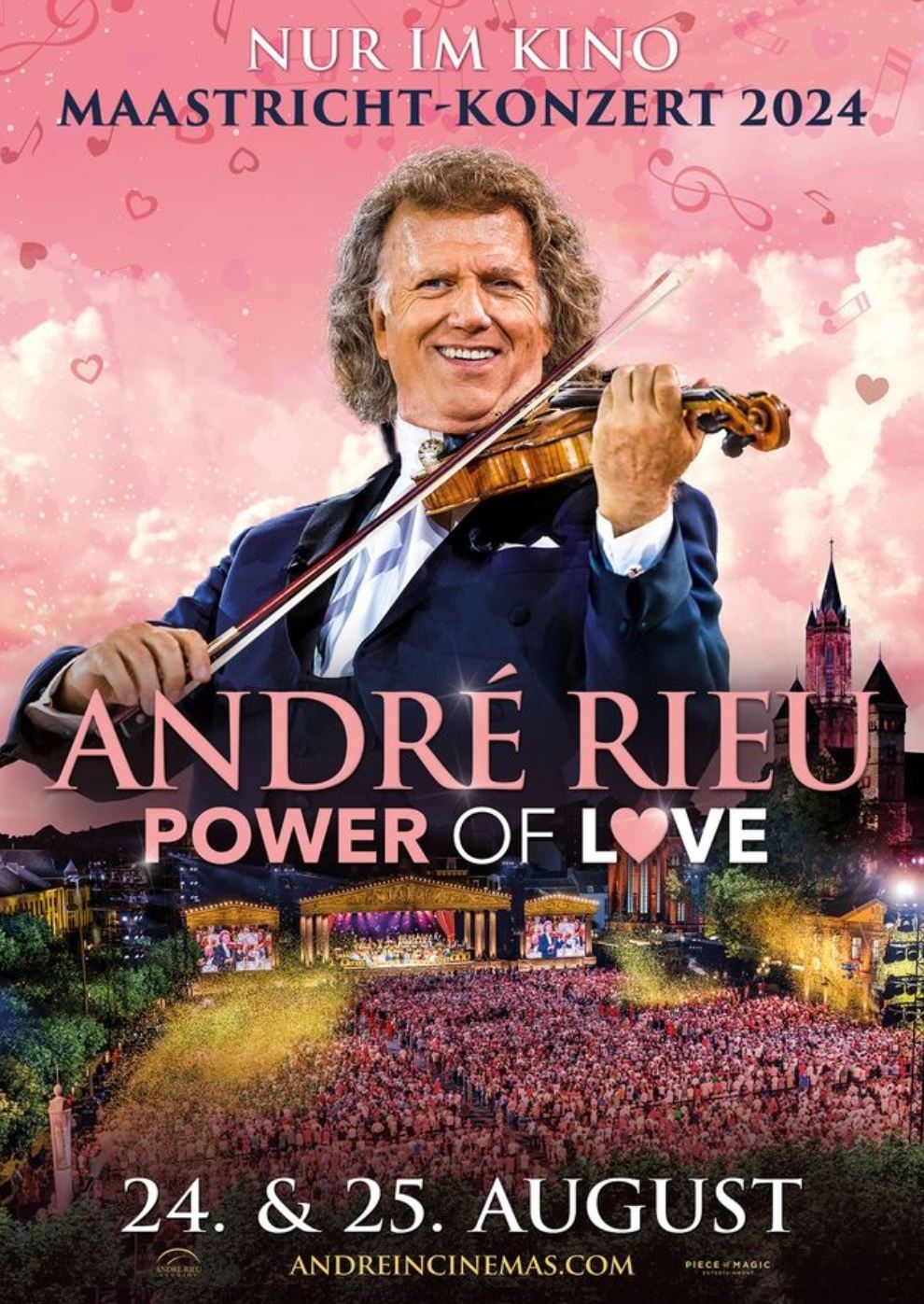 Filmplakat zu André Rieus Maastricht-Konzert 2024: Power of Love
