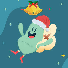 hier sieht man das maskottchen Plexi, 