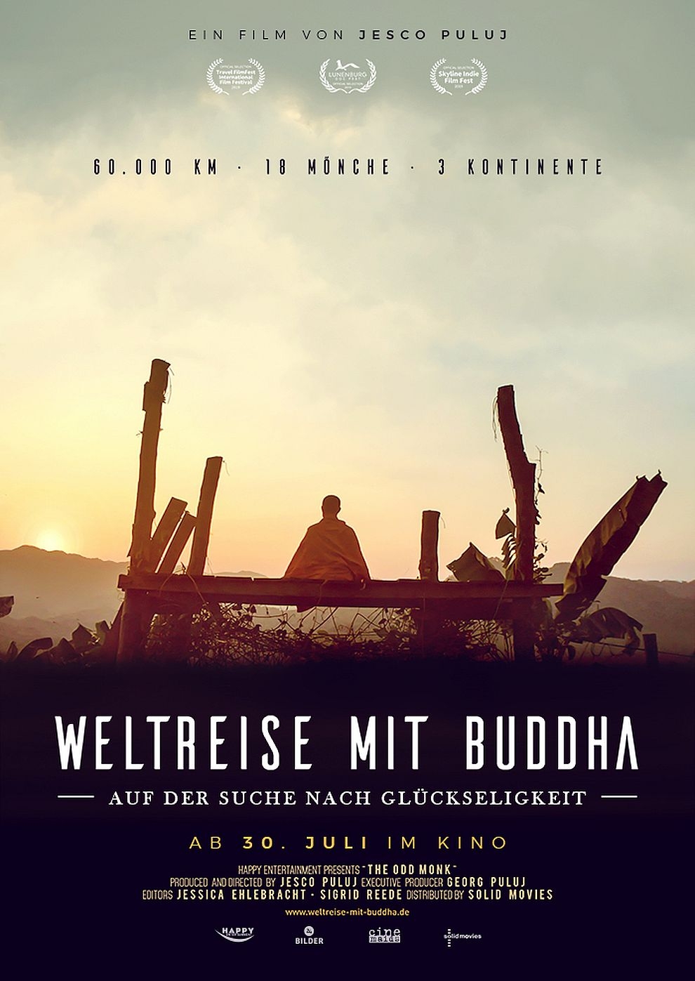 Filmplakat zu Weltreise mit Buddha - Auf der Suche nach Glückseligkeit