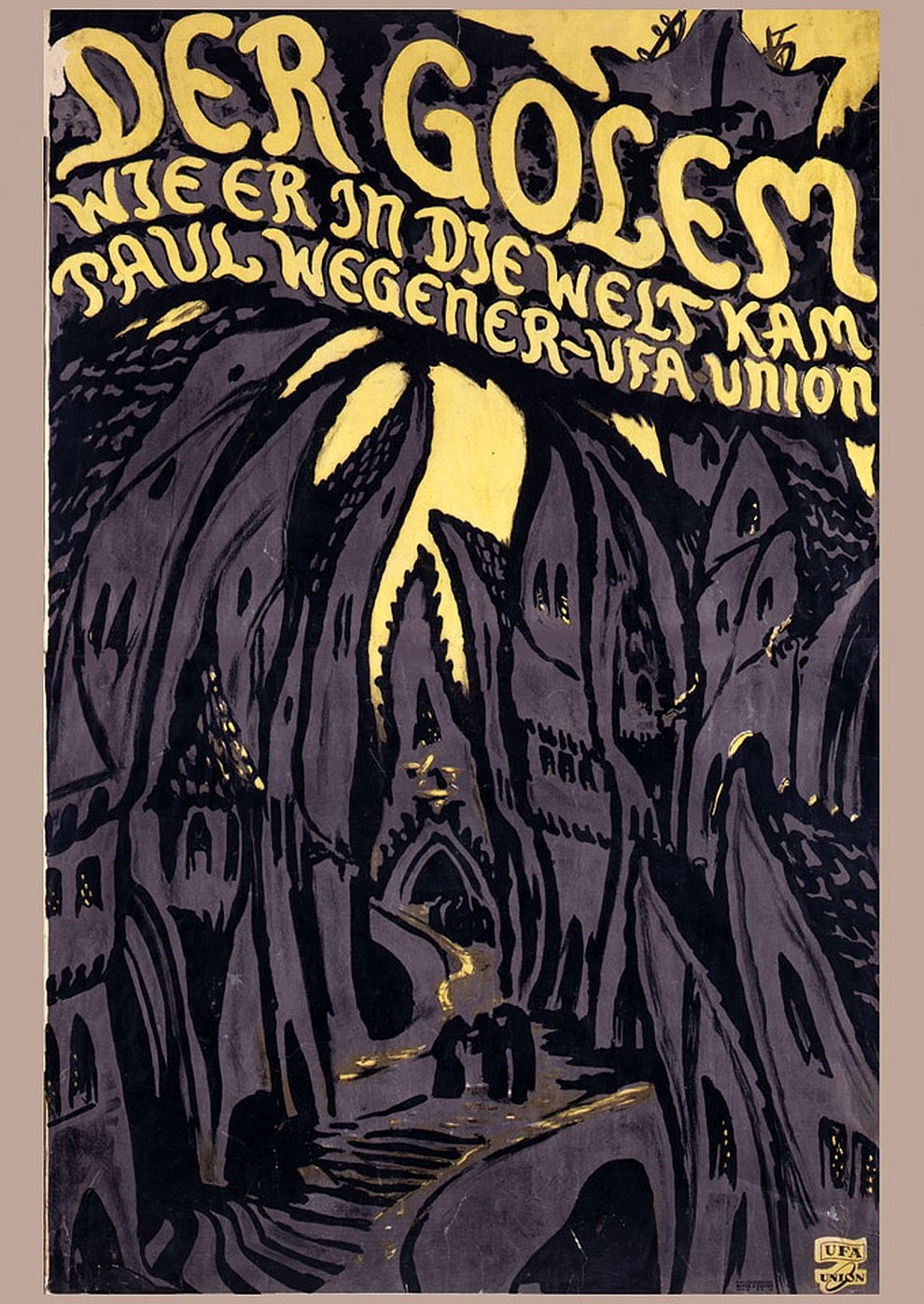 Filmplakat zu Der Golem, wie er in die Welt kam