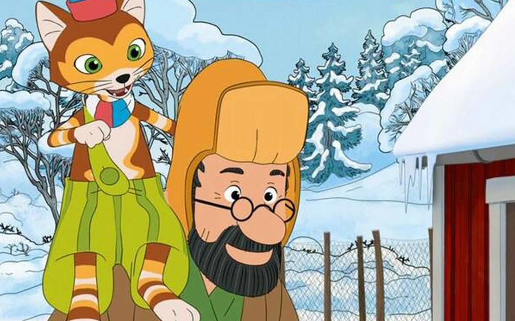 Szenenbild zu Winterabenteuer mit Pettersson und Findus