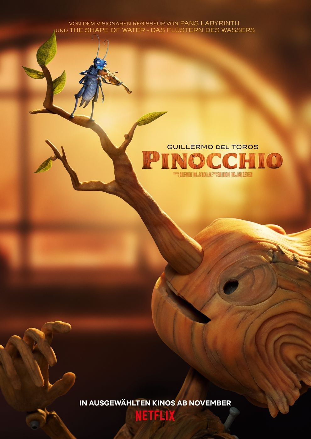 Filmplakat zu Guillermo Del Toro's Pinocchio