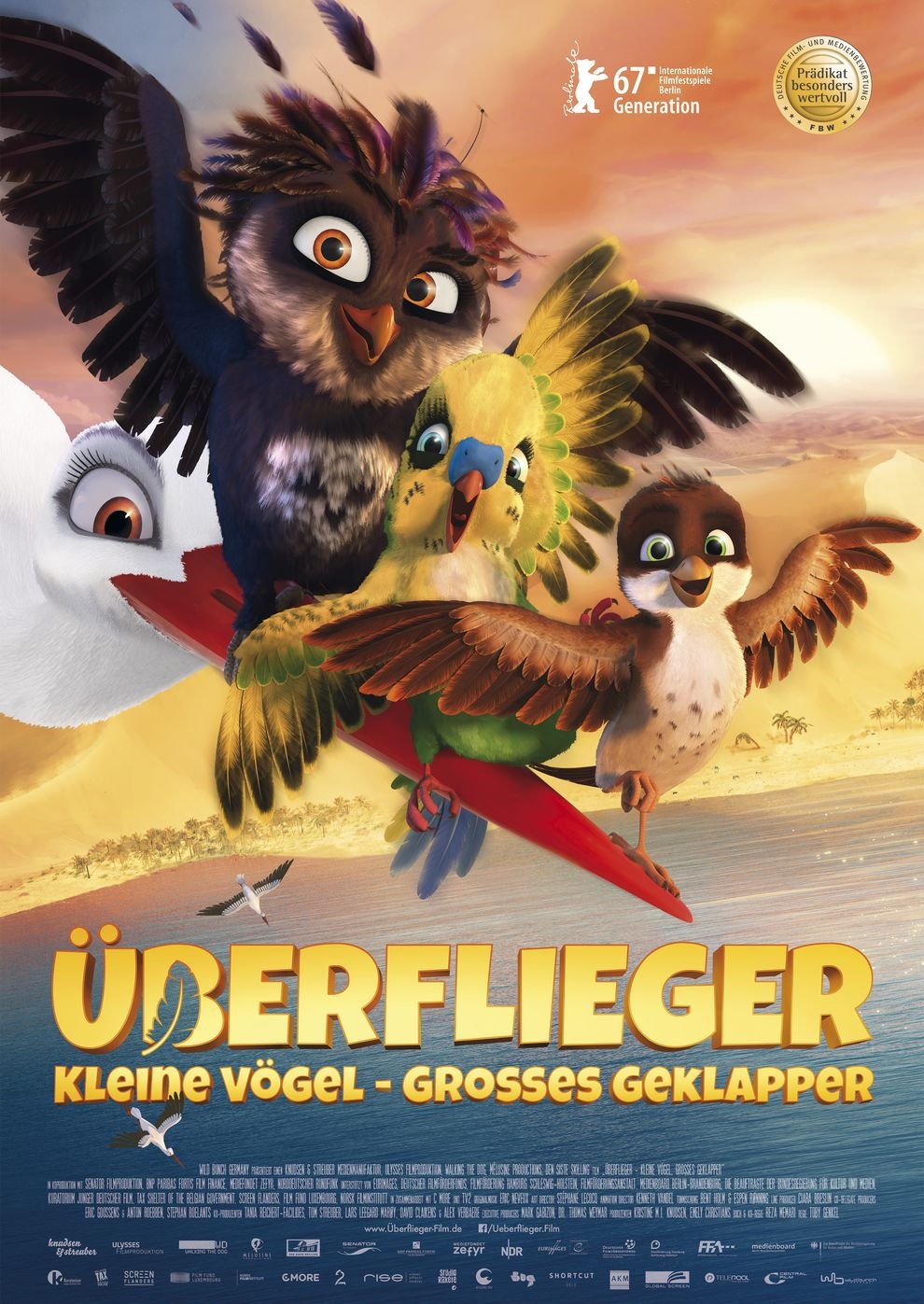 Filmplakat zu Überflieger: Kleine Vögel - großes Geklapper