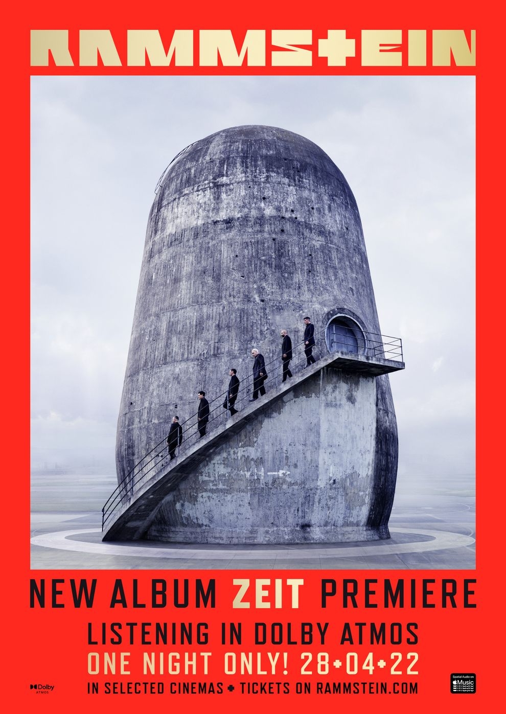 Filmplakat zu RAMMSTEIN Zeit - The Atmos Experience