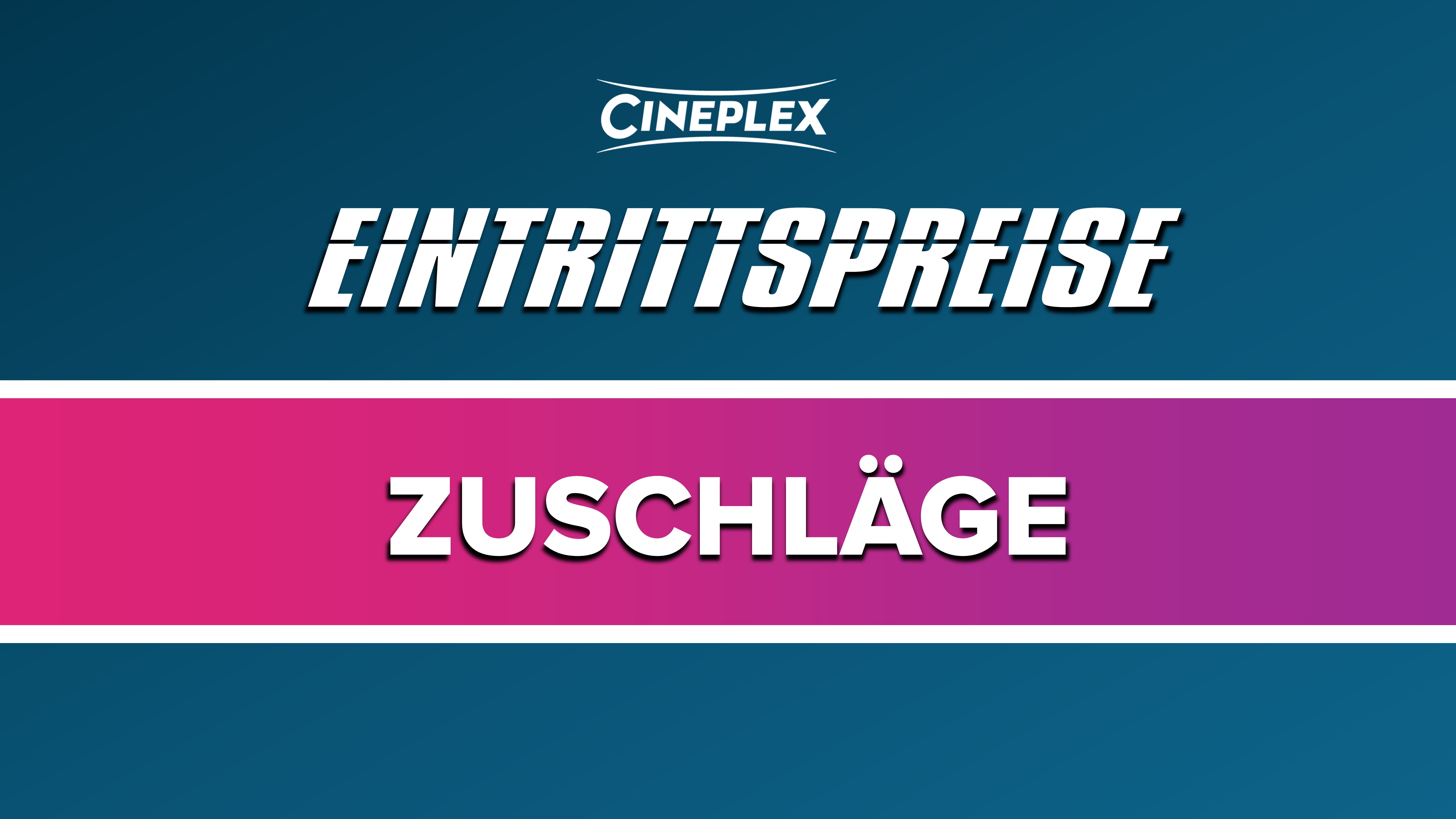 Eintrittspreise Zuschläge