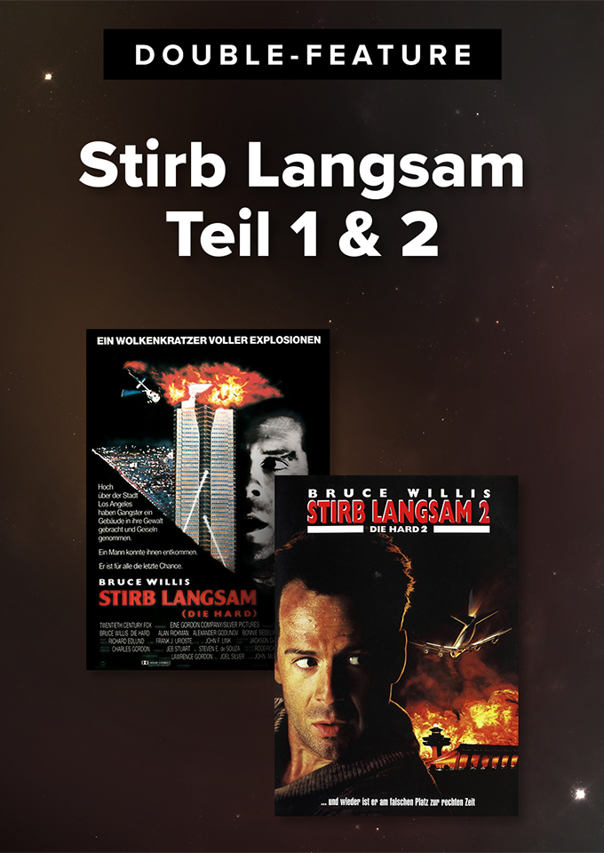 Filmplakat zu Stirb Langsam 1 + 2  Double