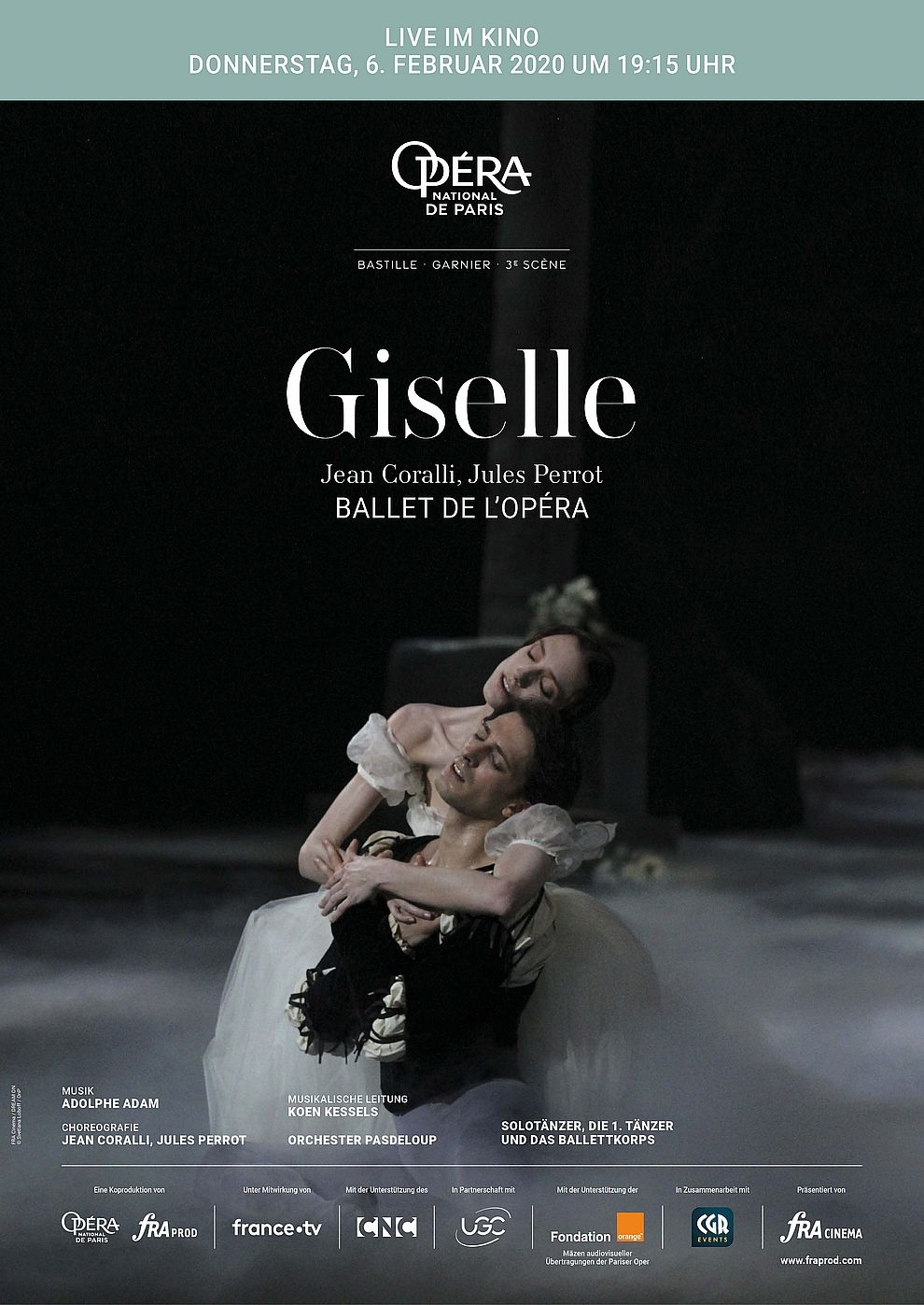 Filmplakat zu Opéra national de Paris 2019/20:  Giselle Coralli (Perrot)