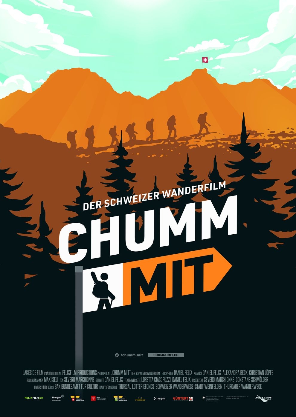 Filmplakat zu Chumm mit - Der Schweizer Wanderfilm