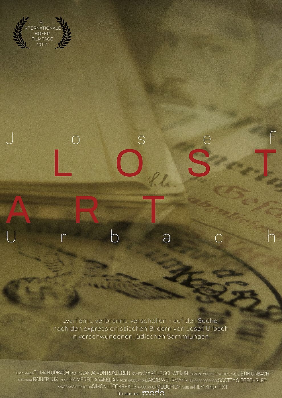 Filmplakat zu Lost Art - Josef Urbach