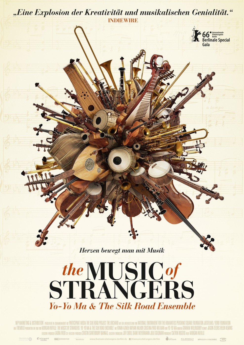 Filmplakat zu The Music of Strangers: Yo Yo Ma & the Silkroad Ensemble