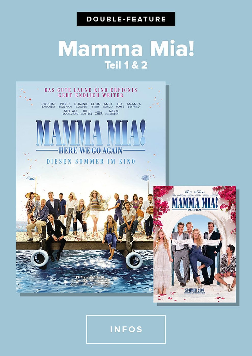 Filmplakat zu Mamma Mia Doppel