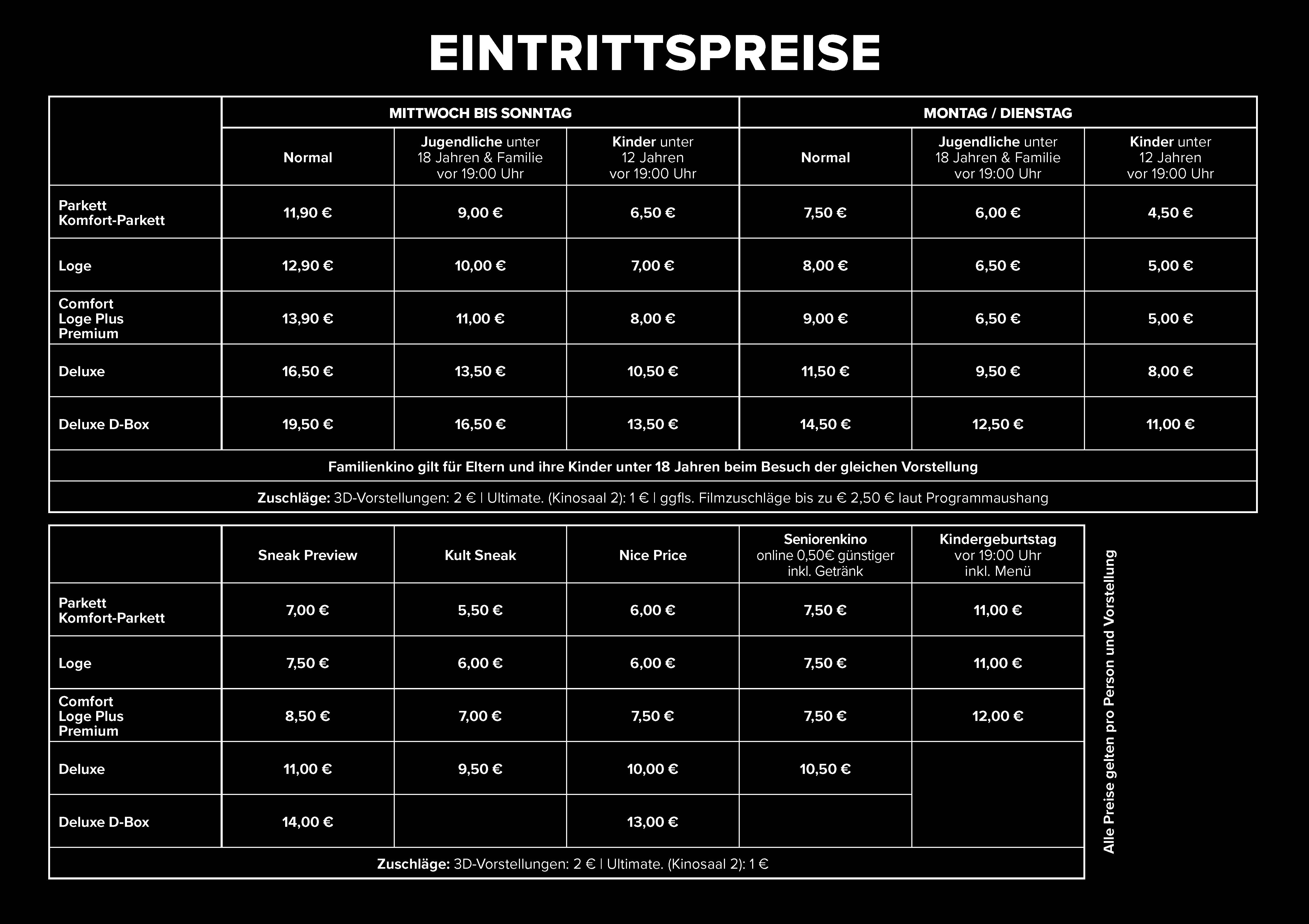Eintrittspreise Cineplex Friedrichshafen