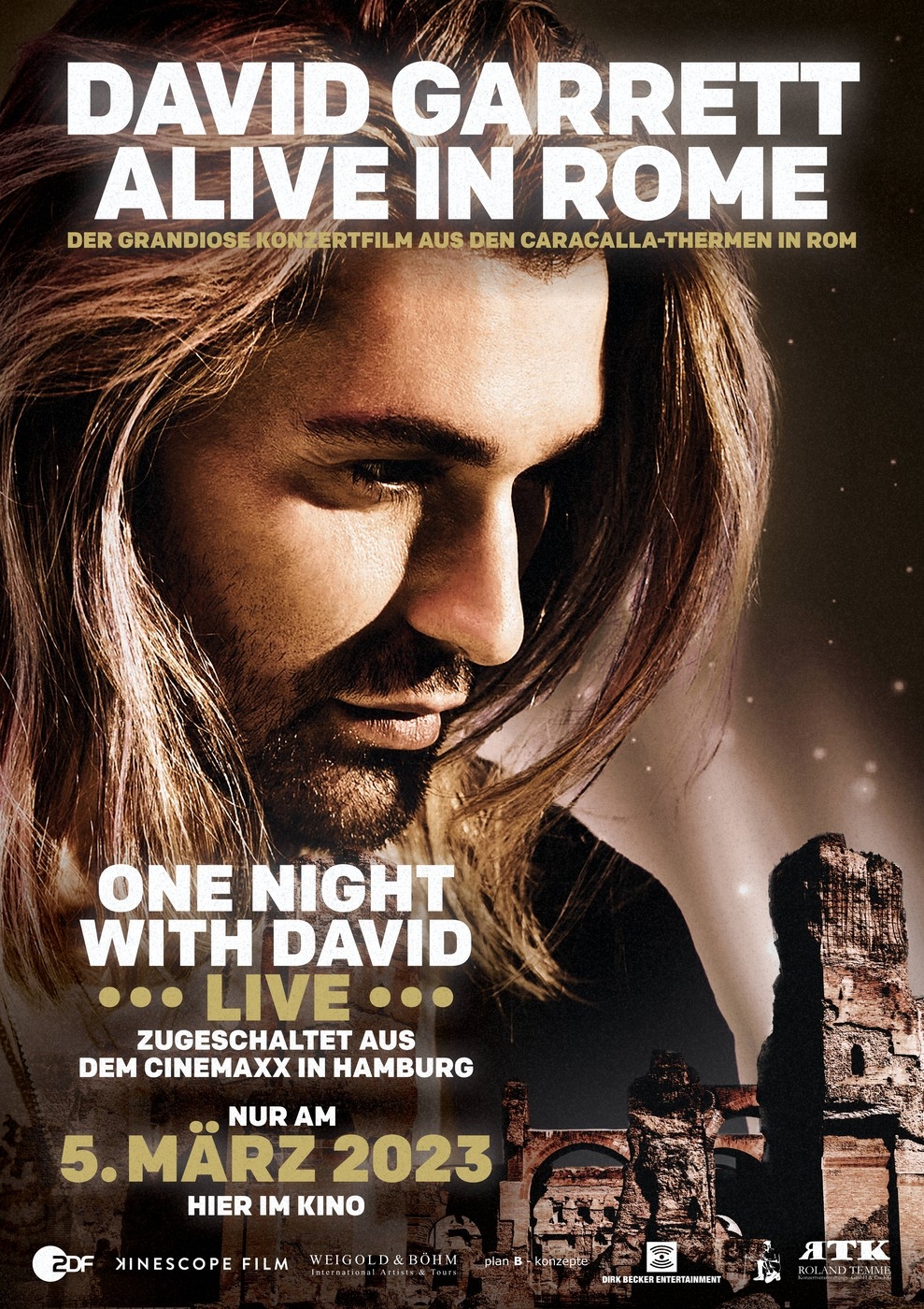 Filmplakat zu David Garrett - ALIVE in Rom & Live Q&A aus dem Kino