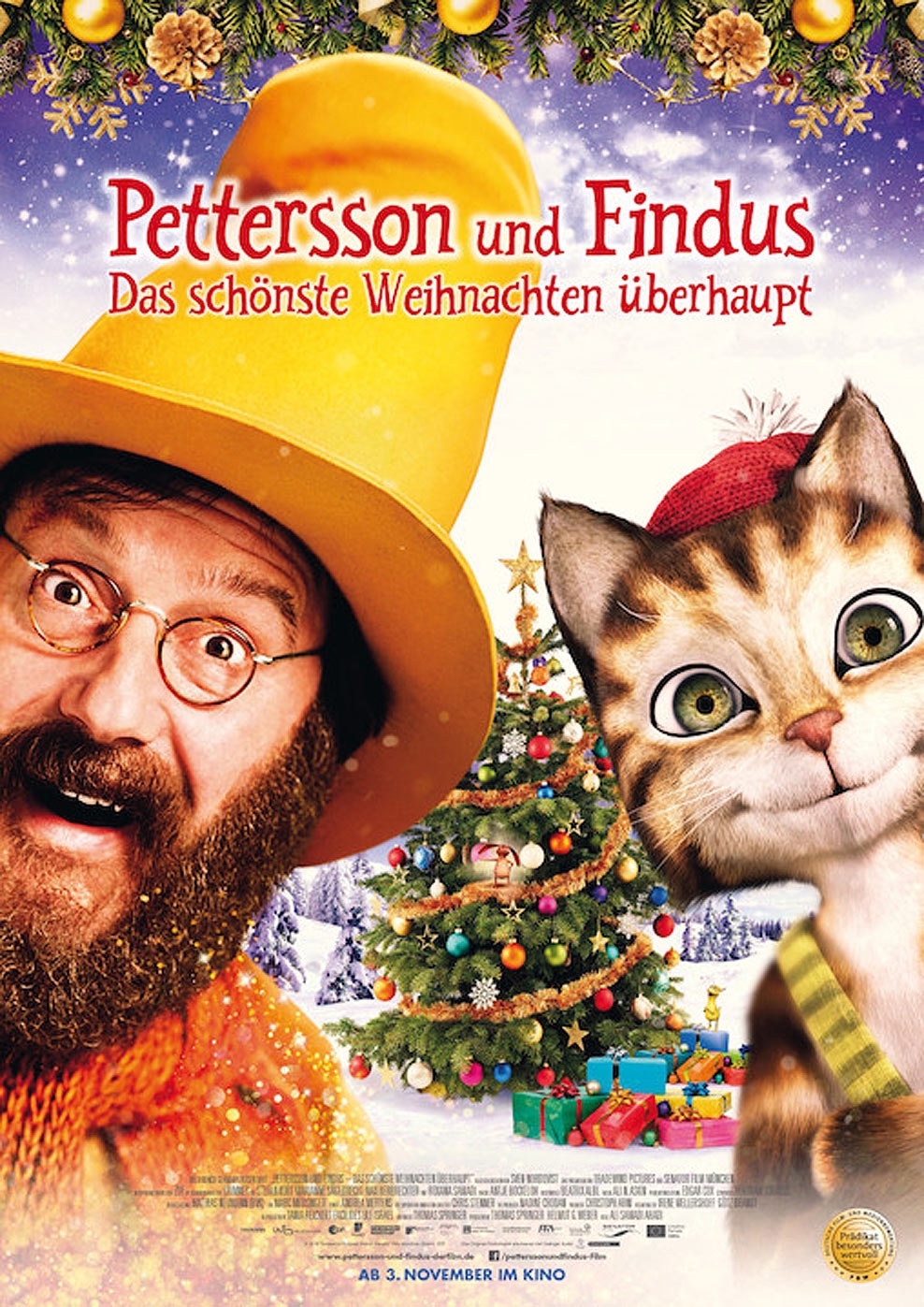 Filmplakat zu Pettersson und Findus: Das schönste Weihnachten überhaupt