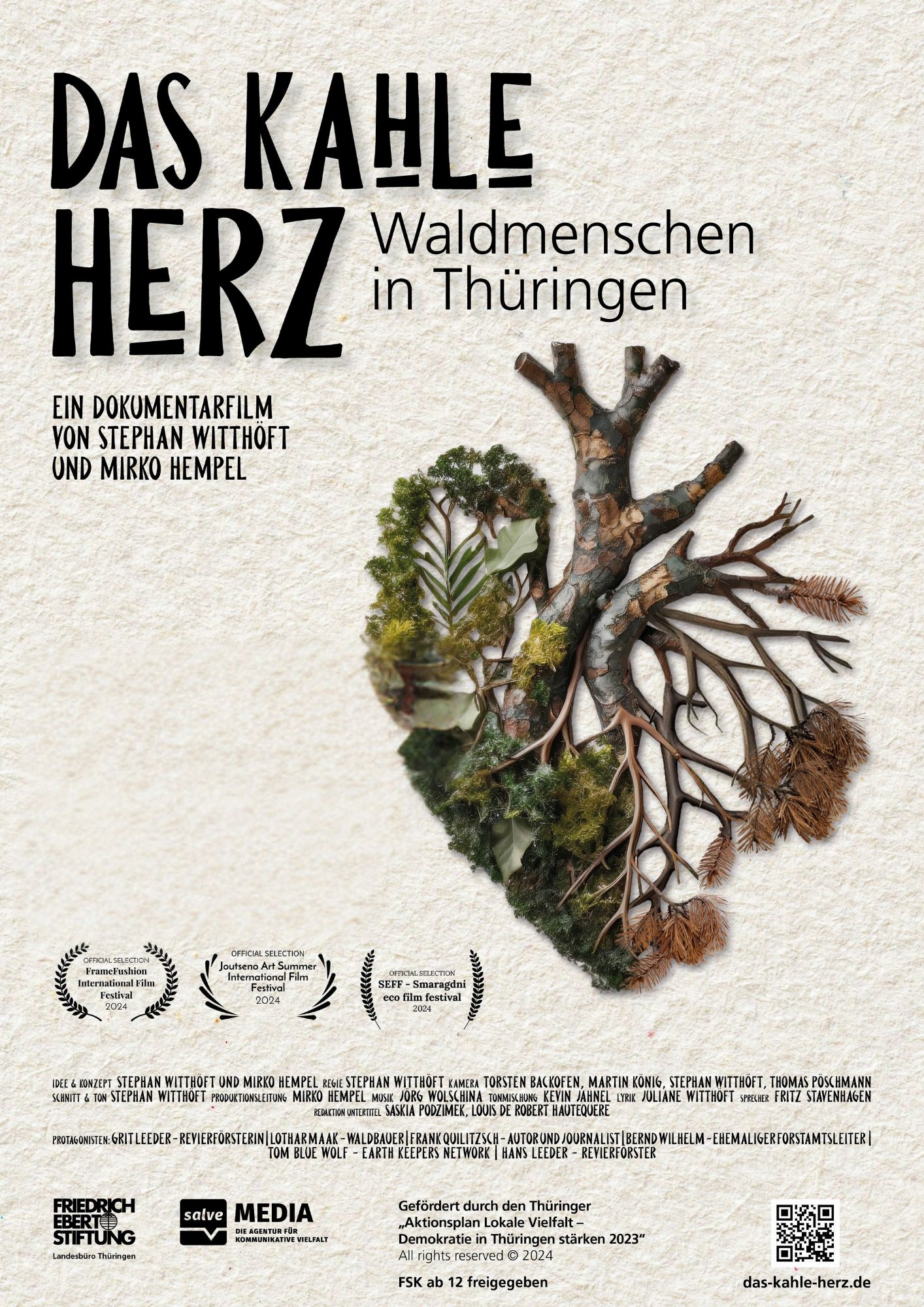 Filmplakat zu Das kahle Herz - Waldmenschen in Thüringen