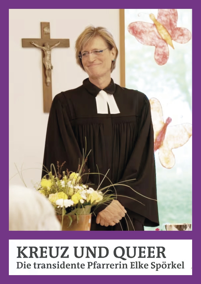 Filmplakat zu Kreuz und queer - Die transidente Pfarrerin Elke Spörkel