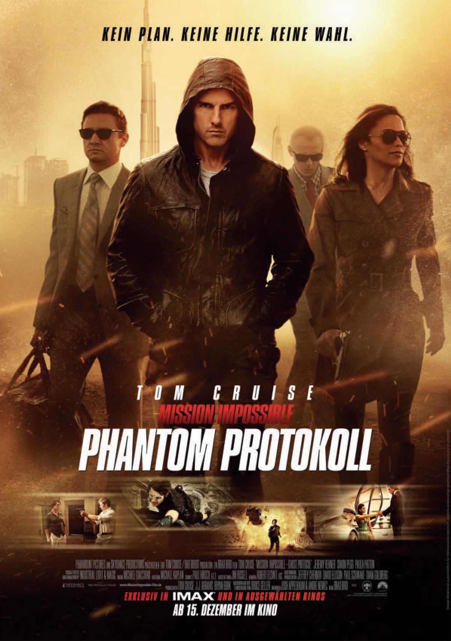 Filmplakat zu Mission: Impossible - Phantom Protokoll
