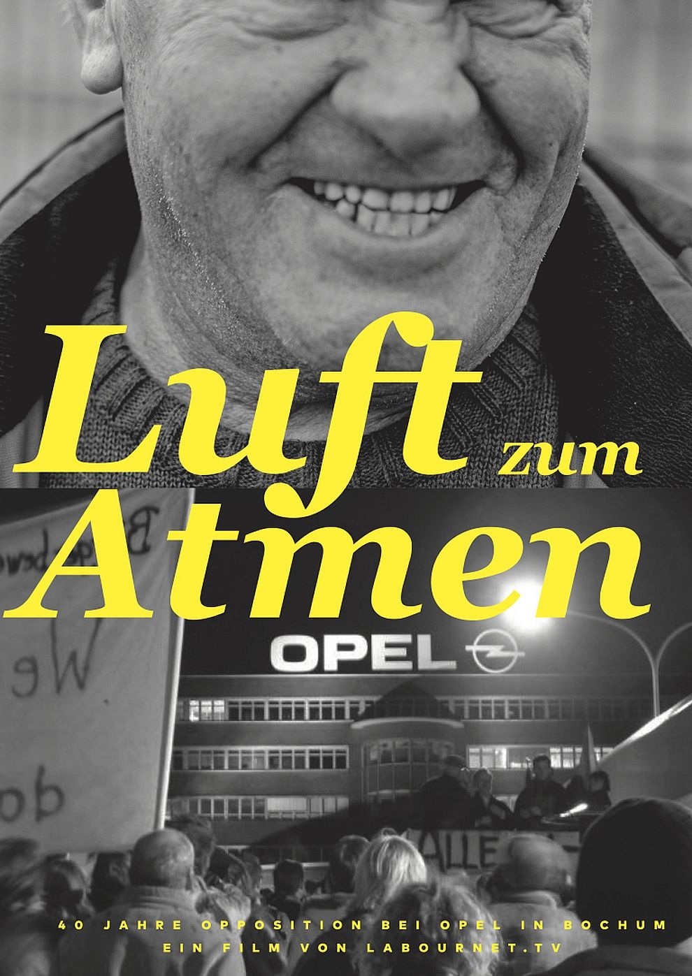 Filmplakat zu Luft zum Atmen - 40 Jahre Opposition bei Opel in Bochum