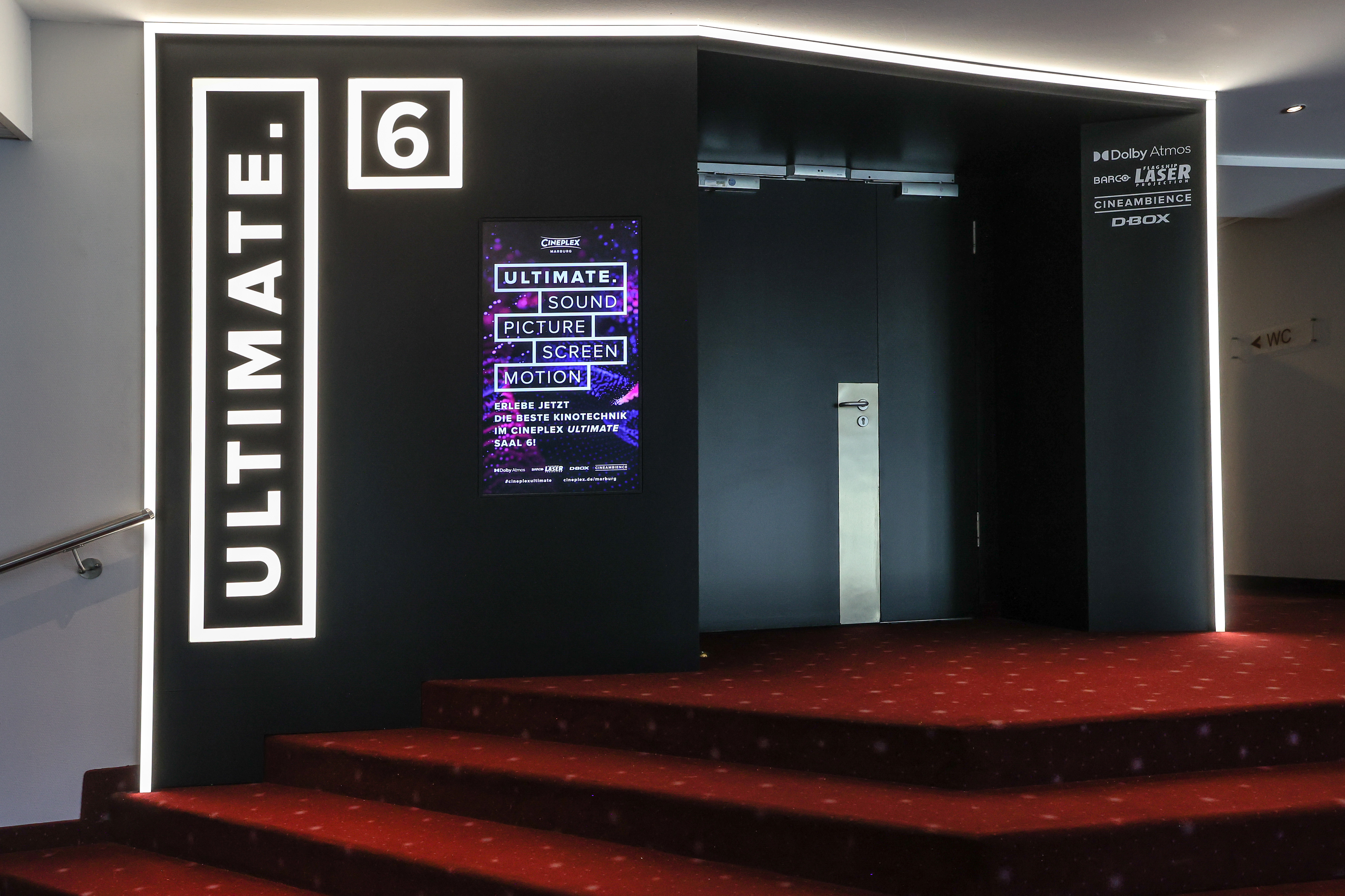 Cineplex Marburg Kinosaal 6 ULTIMATE Eingang