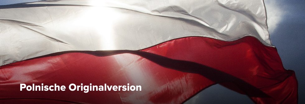 Banner Polnische Originalversion - polnische Flagge