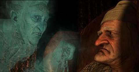 Szenenbild zu Disneys Eine Weihnachtsgeschichte