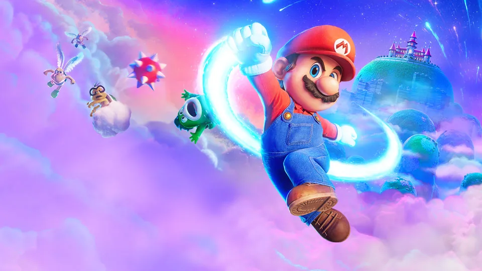 Bildkomponente zu der Super Mario Galaxy Film