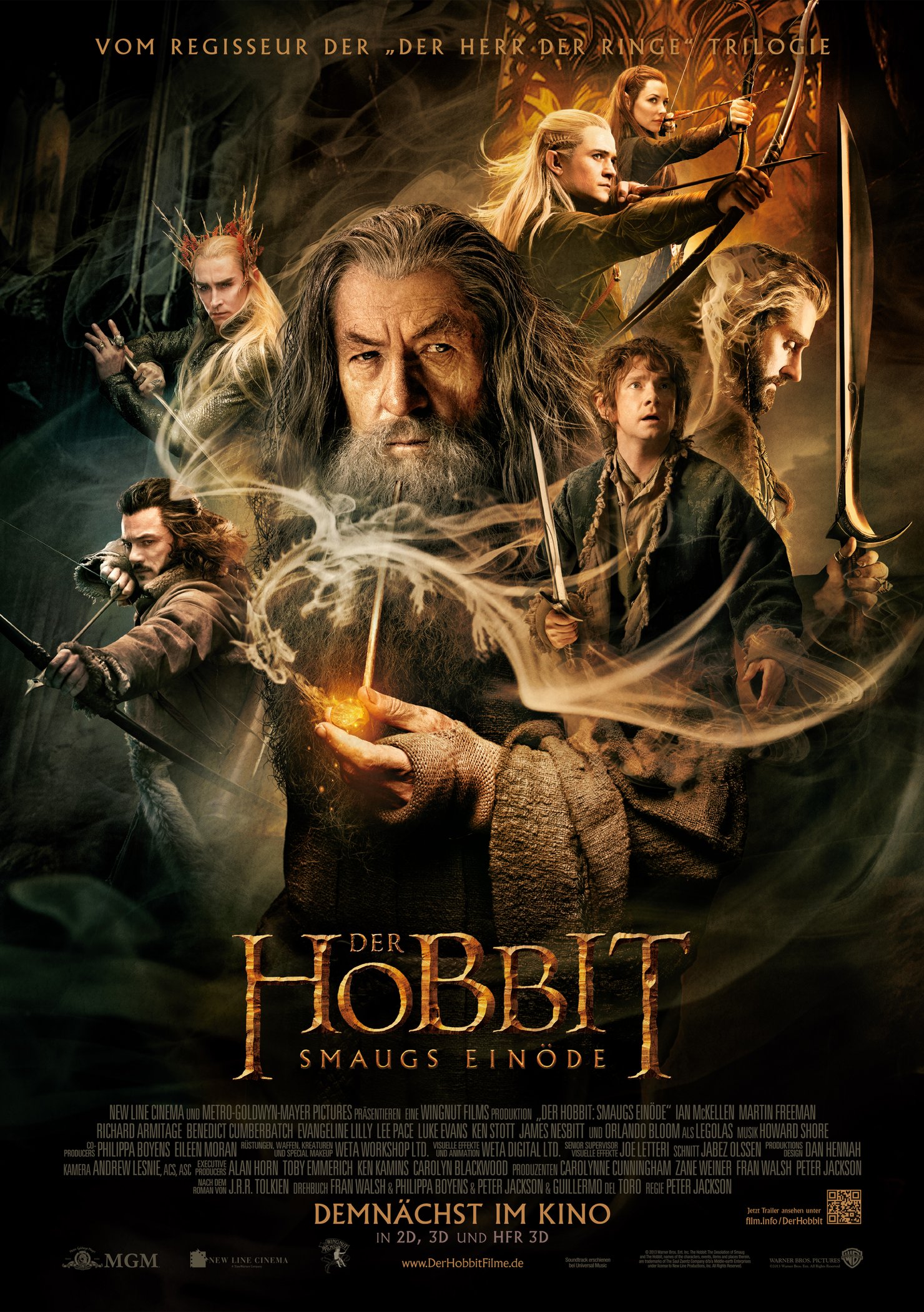 Filmplakat zu Der Hobbit (2): Smaugs Einöde