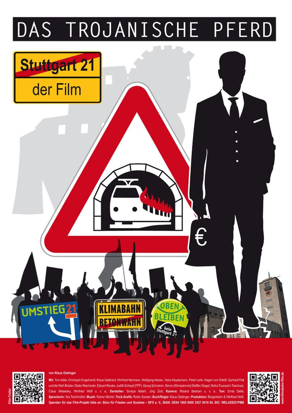 Filmplakat zu Das trojanische Pferd: Stuttgart 21 - Der Film