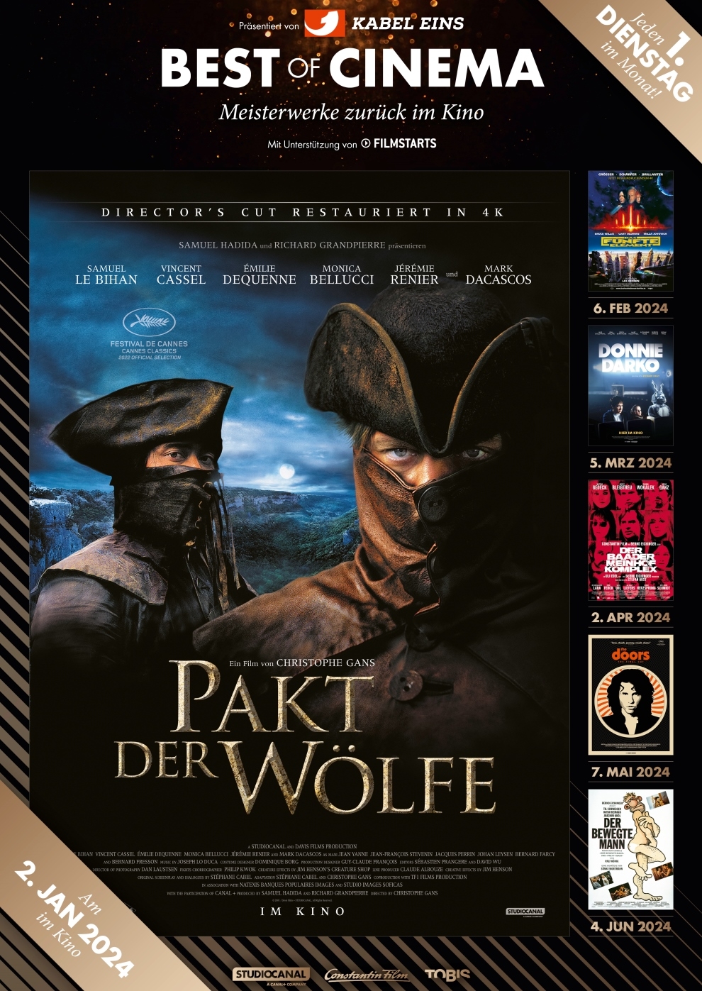 Filmplakat zu Pakt der Wölfe - Director's Cut