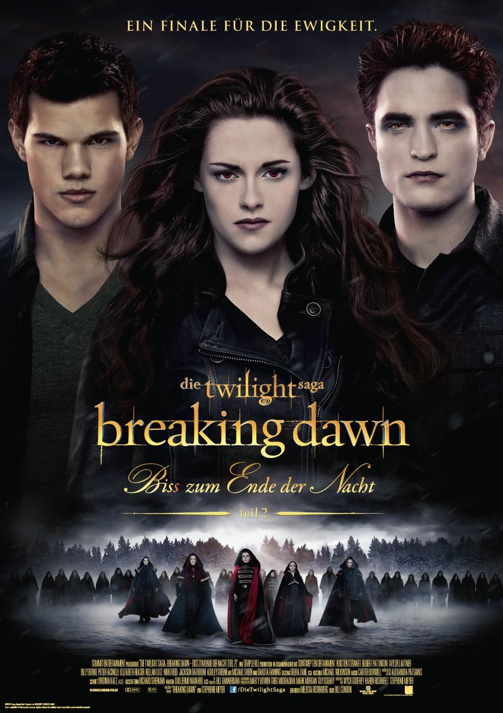 Filmplakat zu Twilight Saga: Breaking Dawn - Biss zum Ende der Nacht Teil 2