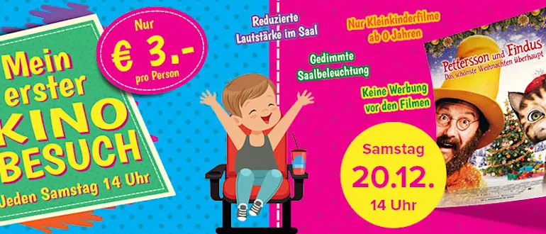 Mein erster Kinobesuch am 20.12. um 14.00 Uhr: Pettersson und Findus - Das schönste Weihnacht überhaupt