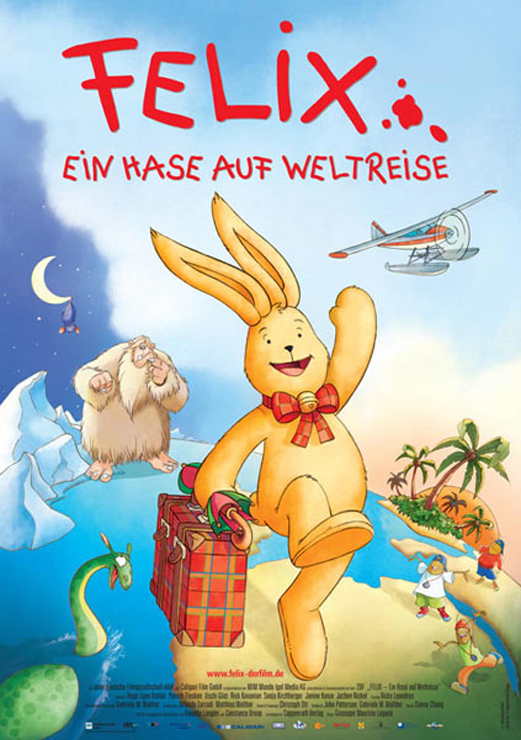 Filmplakat zu Felix, ein Hase auf Weltreise