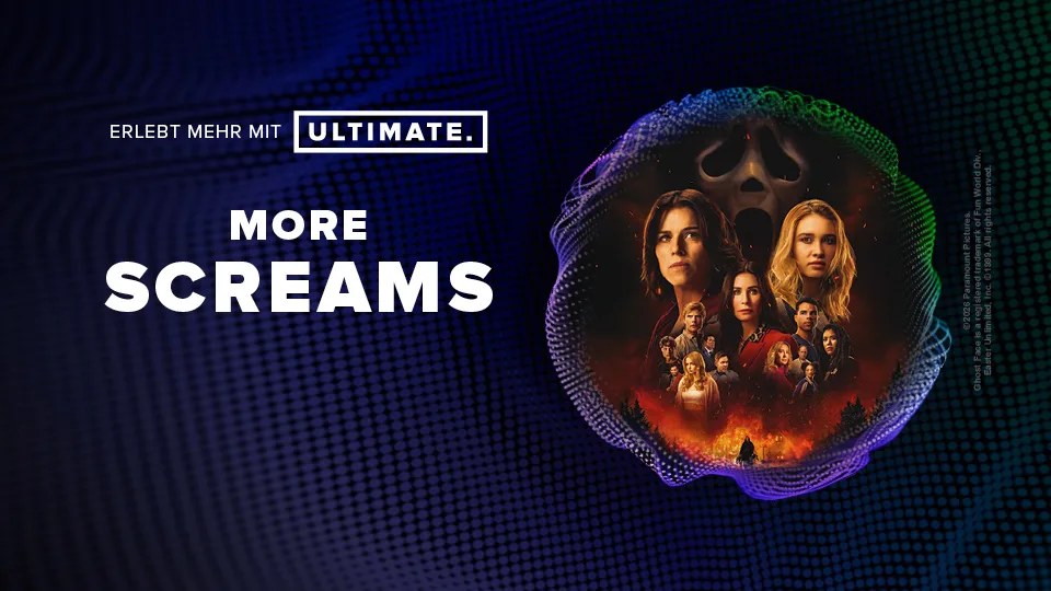 Ultimate-Werbung für den Film Scream 7