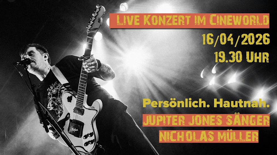 Nicholas Müller am 16. April live im Cineworld.