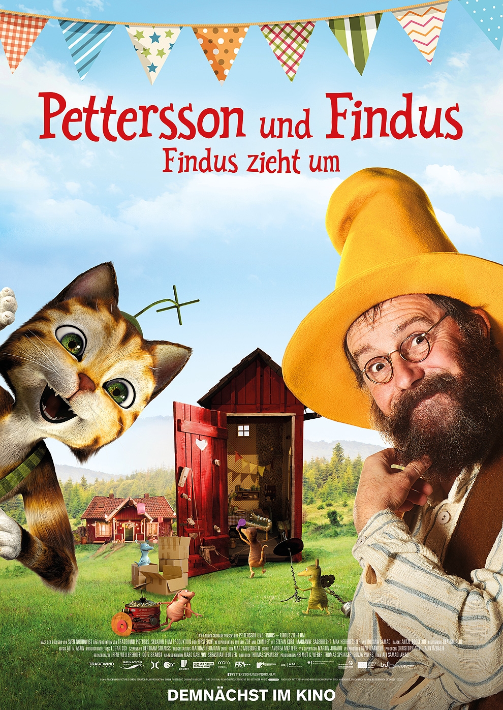 Filmplakat zu Pettersson und Findus 3 - Findus zieht um