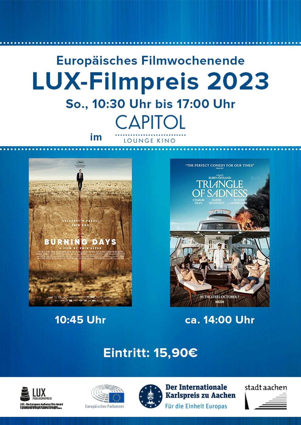 Filmplakat zu LUX-Filmpreis - der europäische Publikumsfilmpreis (21.5)