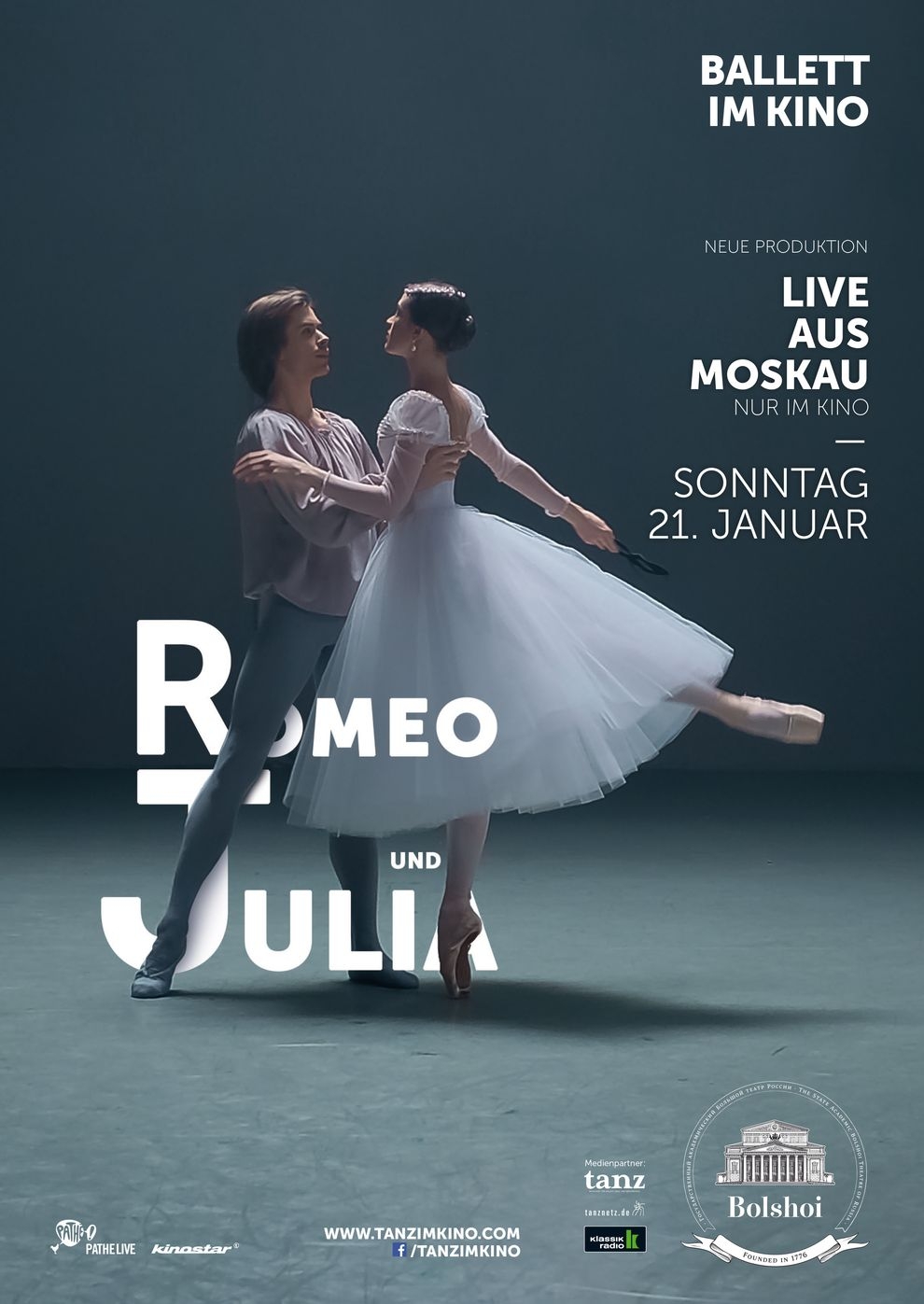 Filmplakat zu Bolshoi Ballett: Romeo und Julia (2017/18)