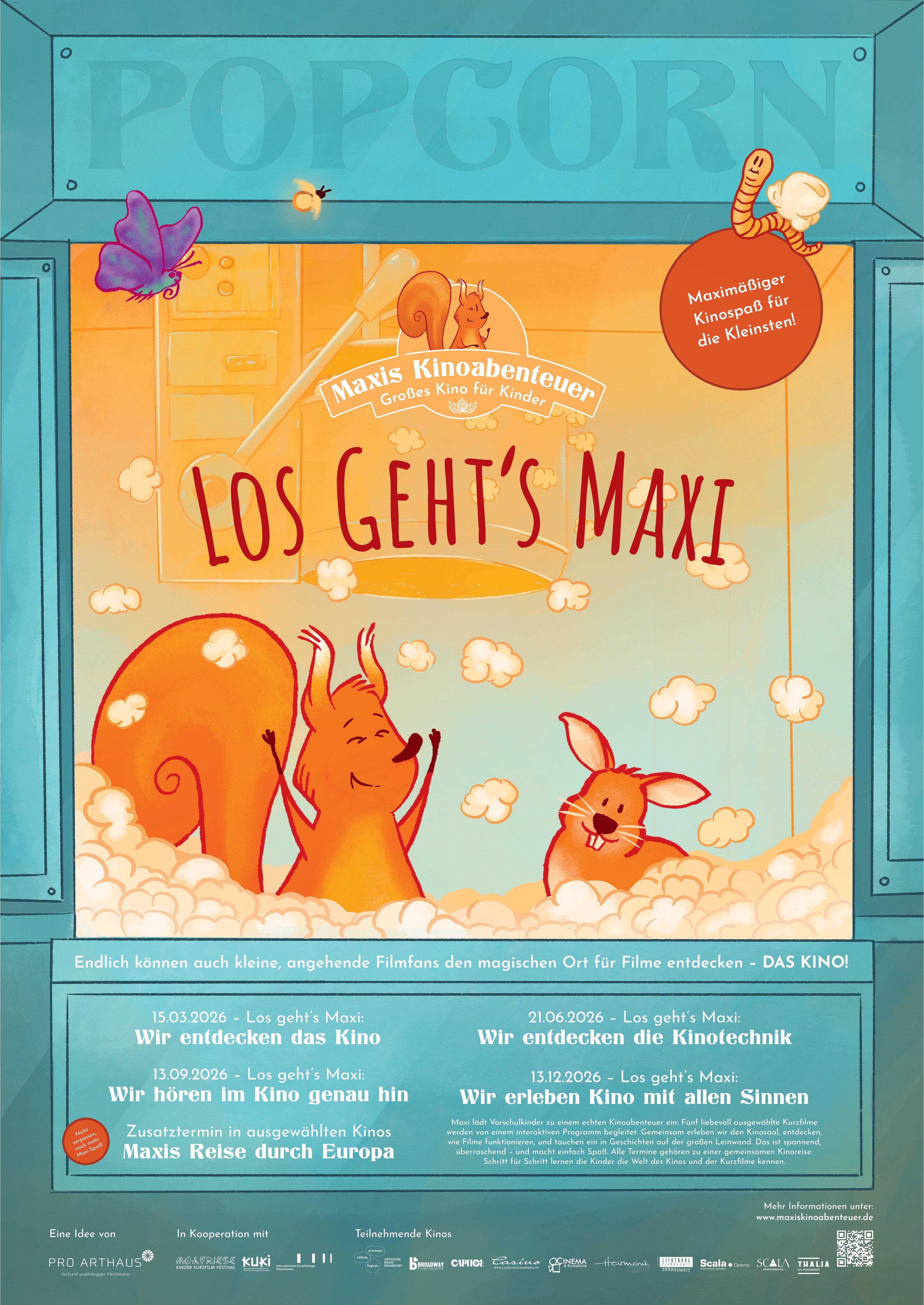 Filmplakat zu Maxis Kinoabenteuer - Wir entdecken die Kinotechnik