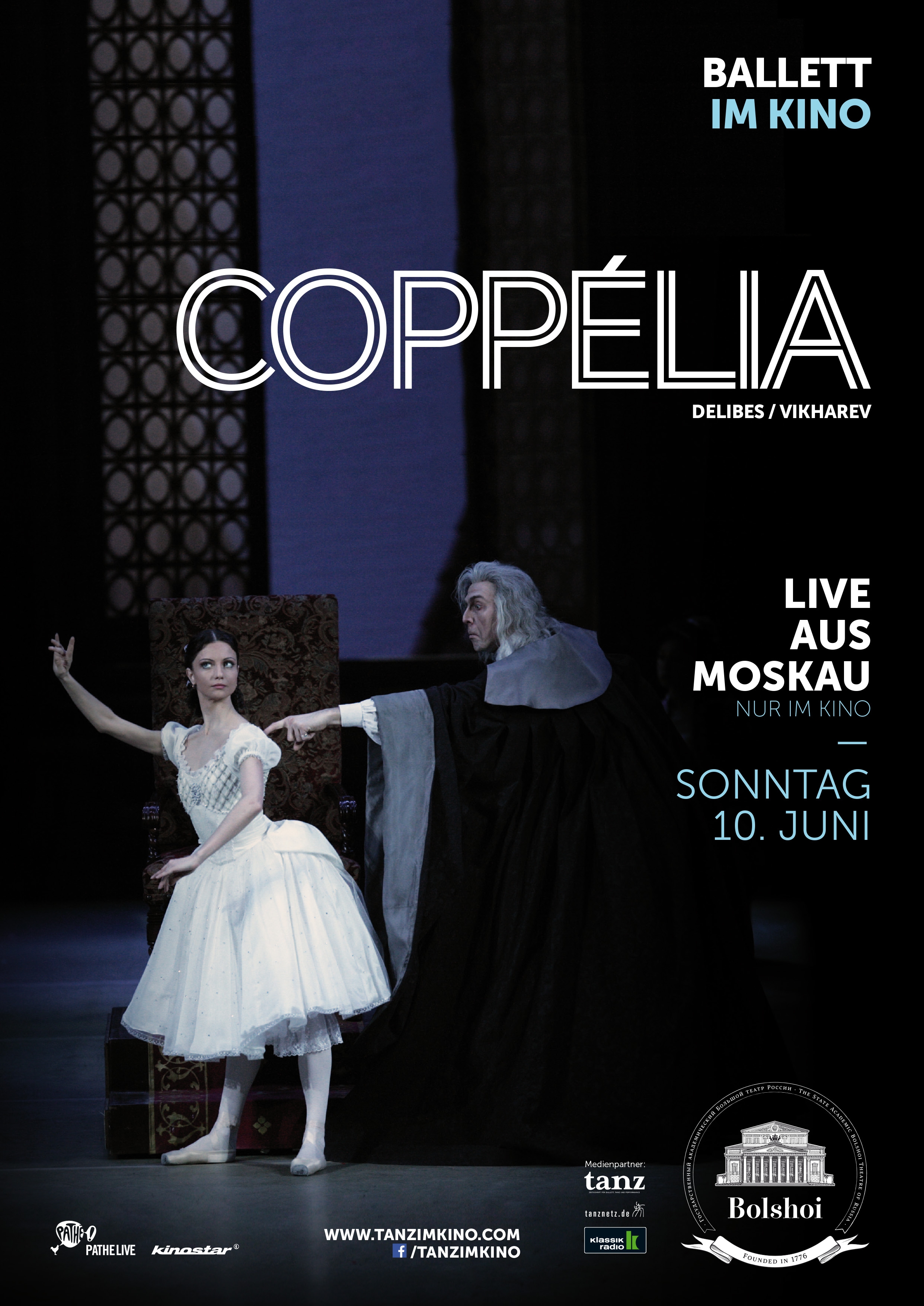 Filmplakat zu Bolshoi Ballett: Coppelia (2017/18)