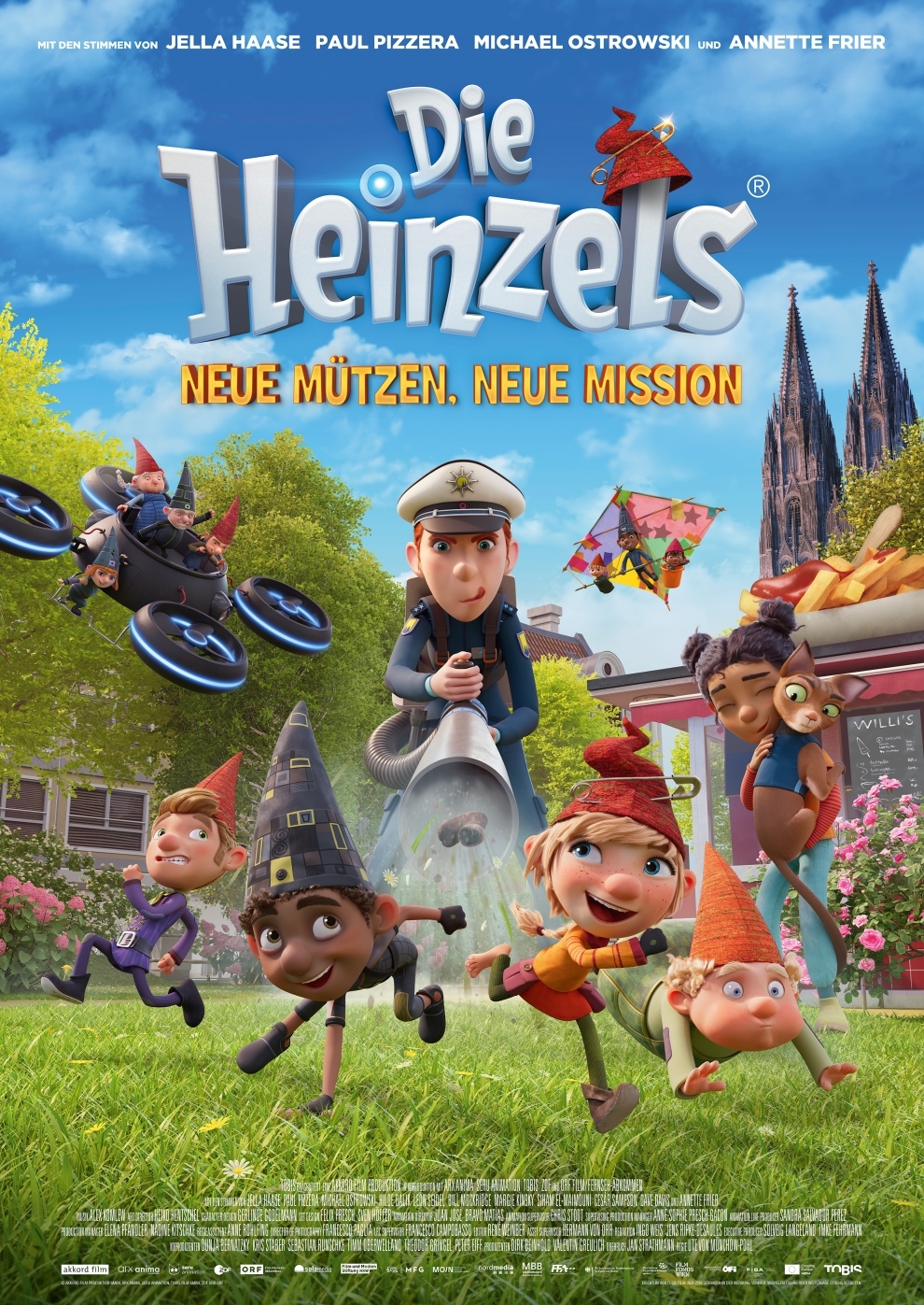 Filmplakat zu Die Heinzels - Neue Mützen, neue Mission