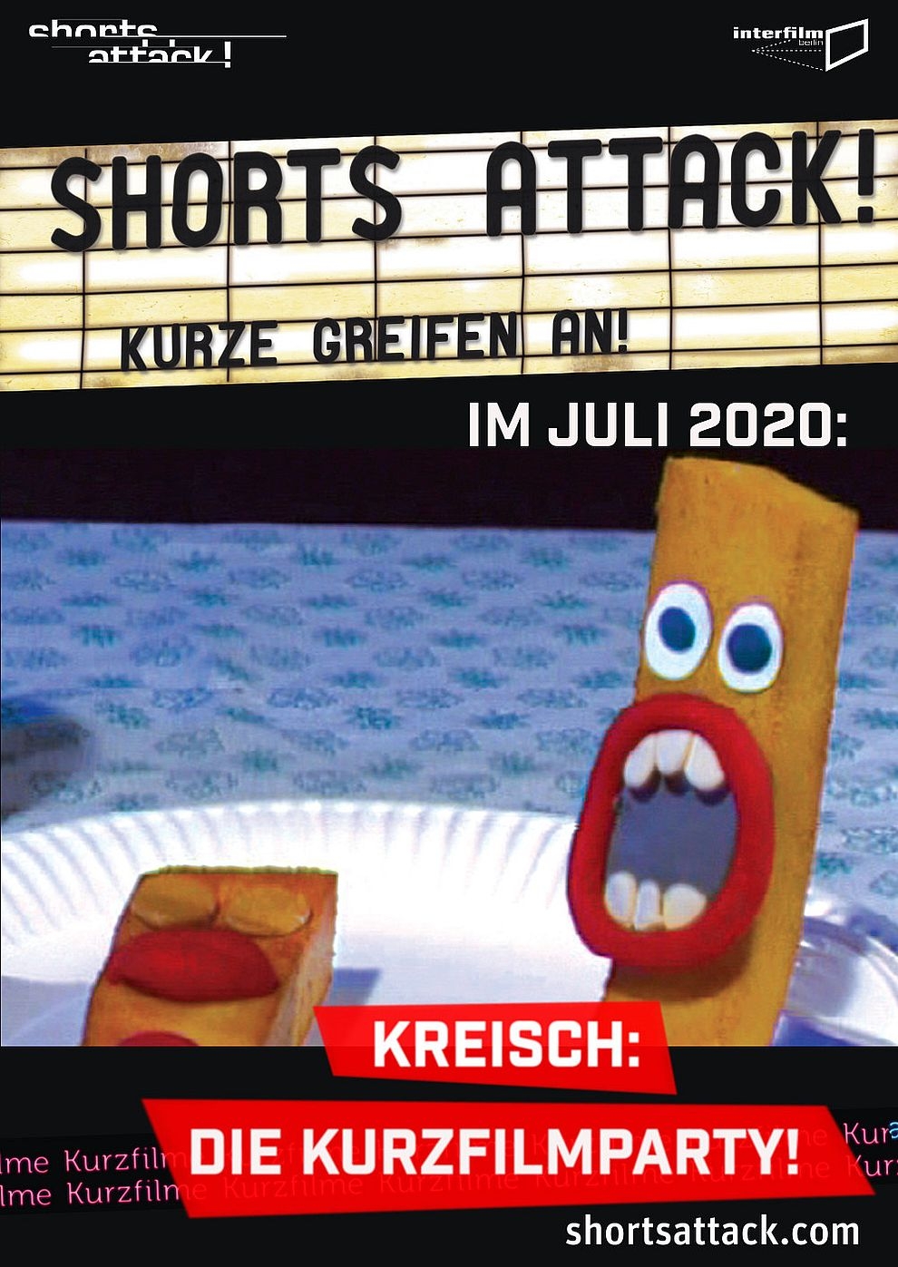 Filmplakat zu Shorts Attack 2020: Kreisch! Die Kurzfilmparty