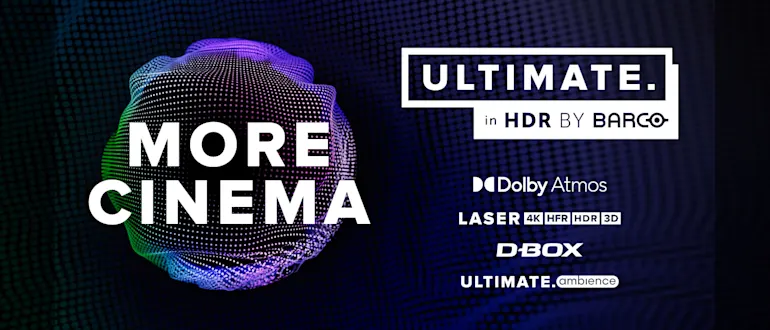 Logo Ultimate. in HDR by Barco