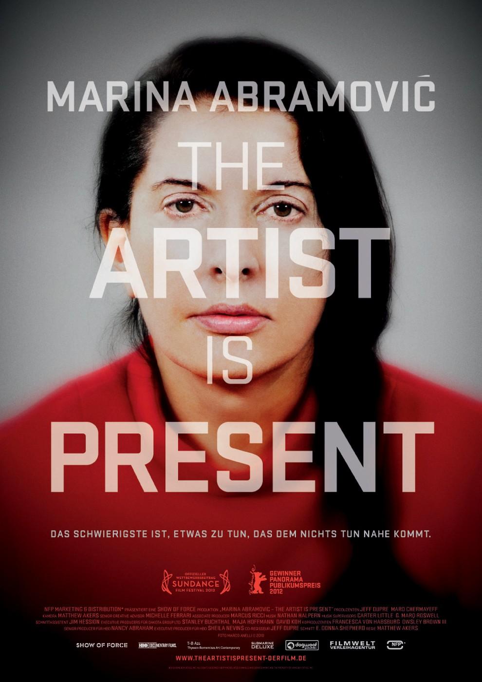 Filmplakat zu Marina Abramovic - The Artist Is Present