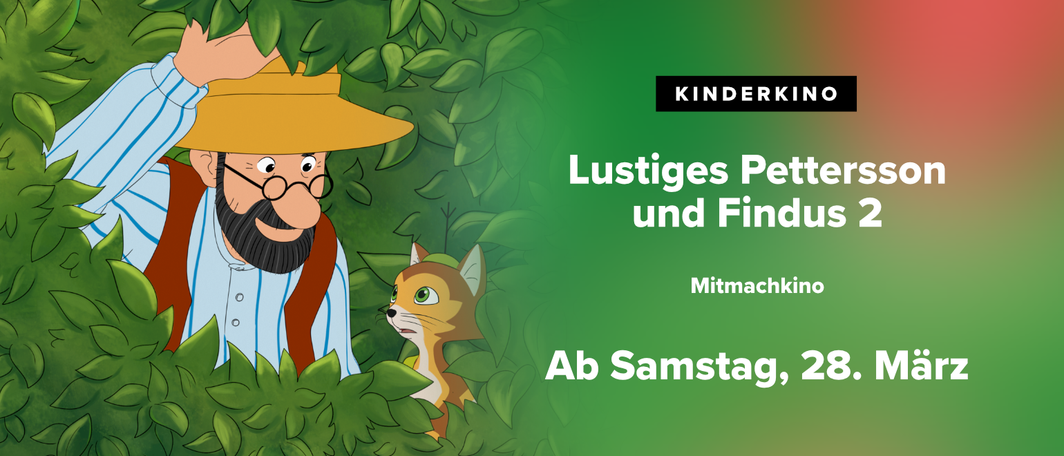 Promobanner zu Pettersson und Findus 2 (Mitmachkino)
