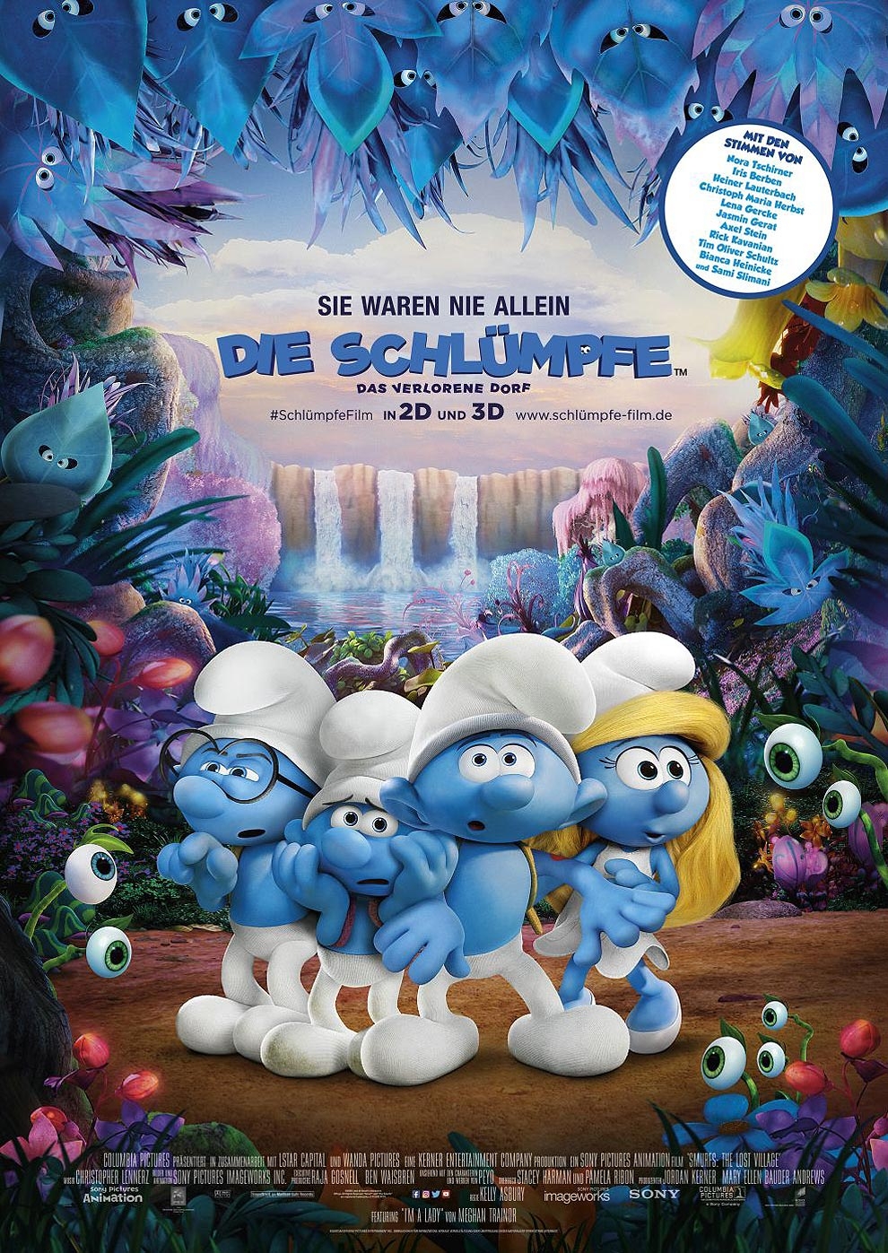 Filmplakat zu Die Schlümpfe - Das verlorene Dorf