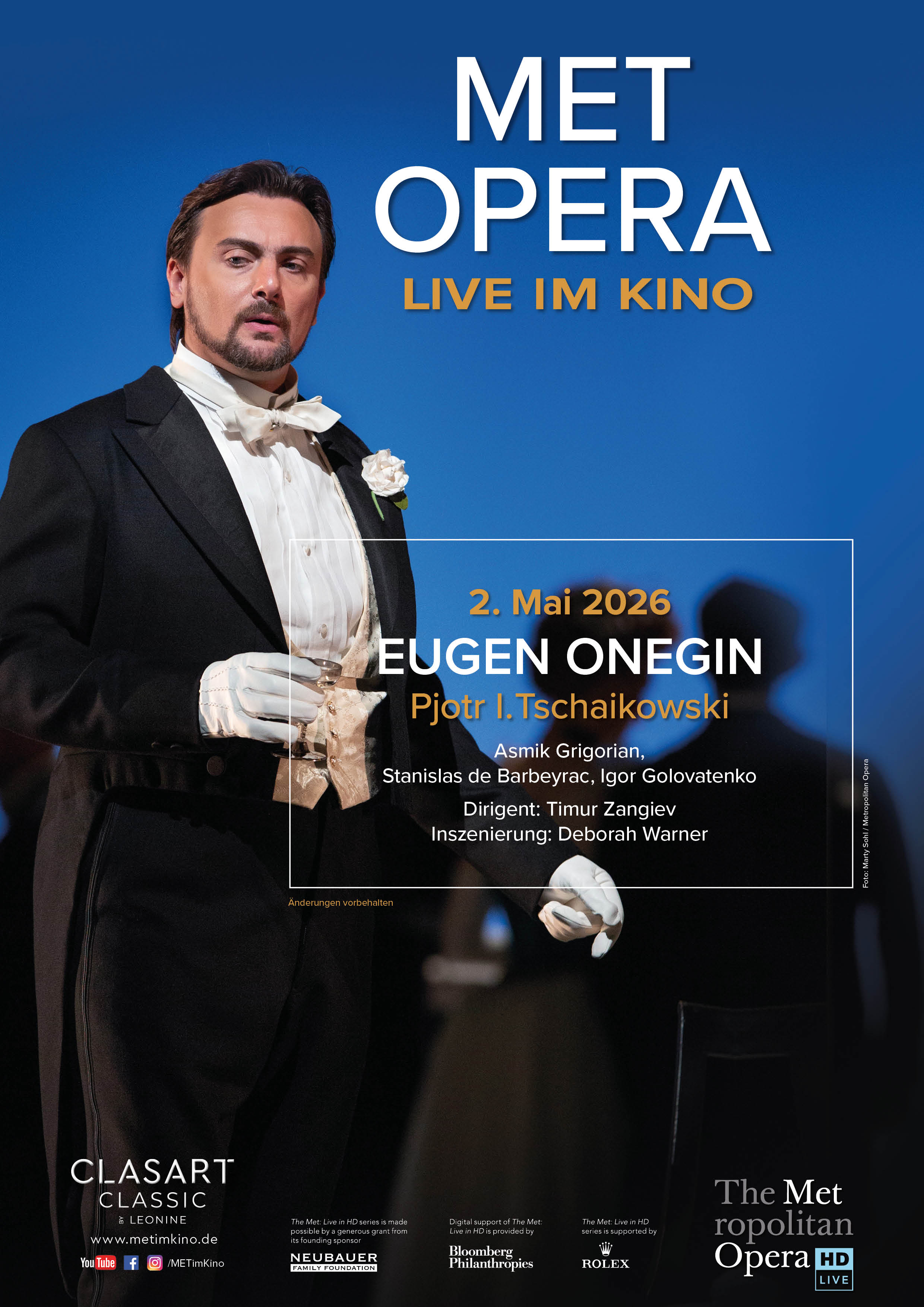 Filmplakat zu Met Opera 2025/26: Pjotr I. Tschaikowski Eugen Onegin