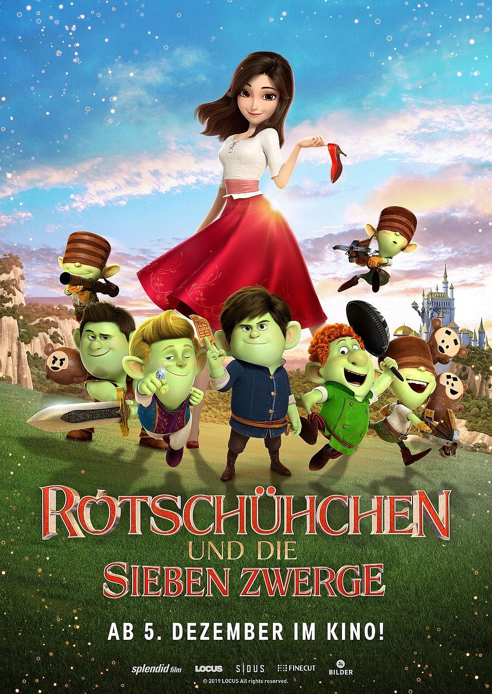Filmplakat zu Rotschühchen und die Sieben Zwerge